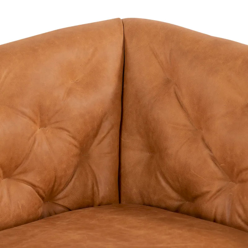 Apartment Sofa Full Grain Genuine Italian Leather