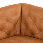 Apartment Sofa Full Grain Genuine Italian Leather