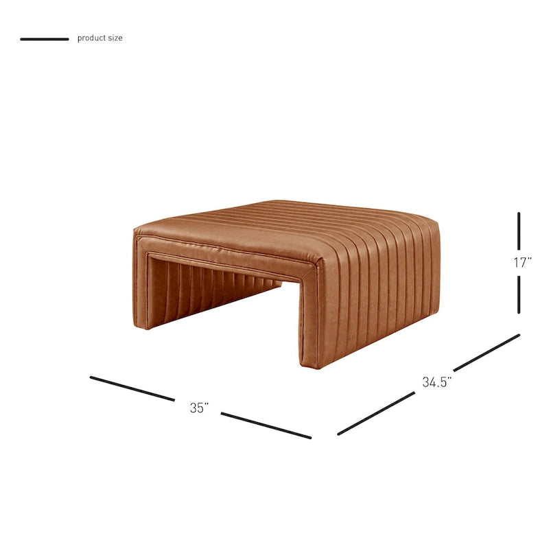 Faux Leather Coffee Table