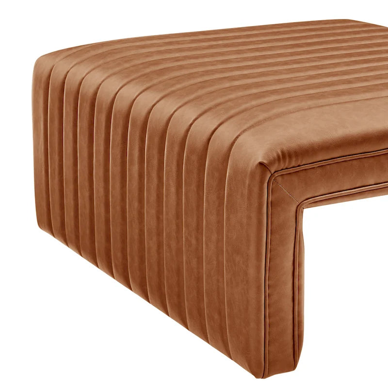 Faux Leather Coffee Table