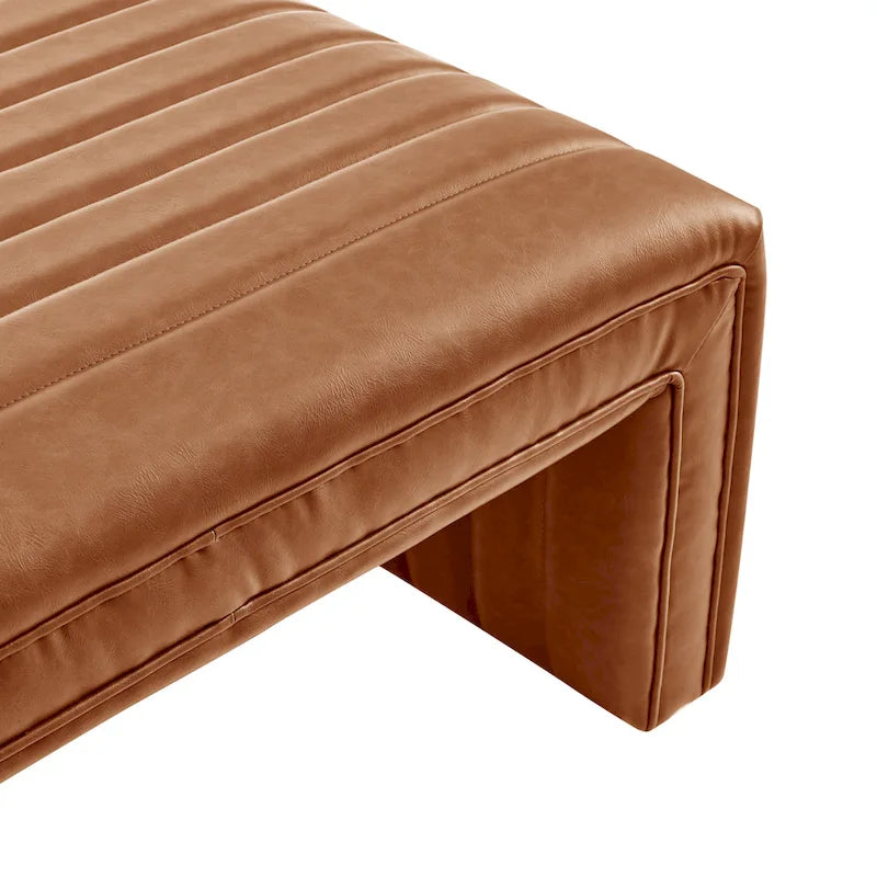 Faux Leather Coffee Table