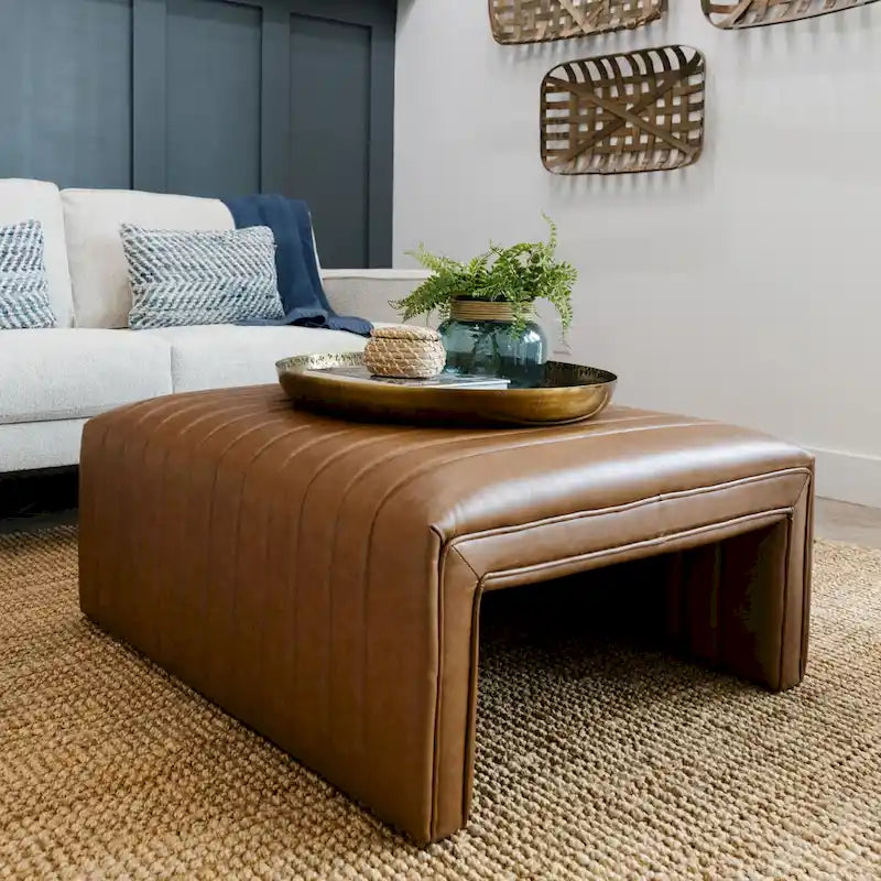 Faux Leather Coffee Table