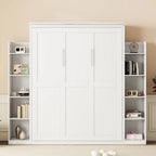 Queen Size Murphy Bed with Shelves