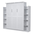 Queen Size Murphy Bed with Shelves
