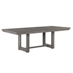 7 PCS Dining Set w/ Extension Leaf Table and 6 Upholstered Chairs