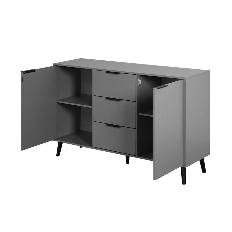 47.2 Kitchen Cabinet with 3 Drawers and 2 Doors N/A