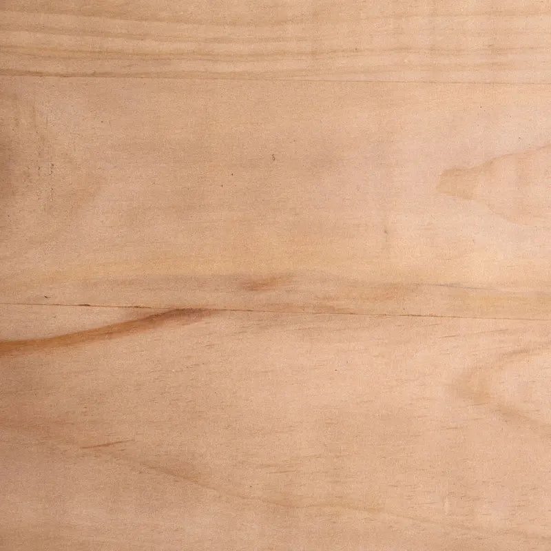 Round Modern Hourglass Coffee Table, Natural Pine