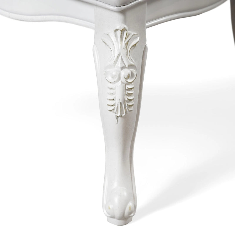 Traditional Solid Wood Dining Arm Chairs with Nailhead Trim and Cabriole Legs