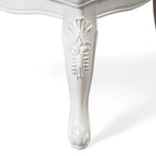 Traditional Solid Wood Dining Arm Chairs with Nailhead Trim and Cabriole Legs