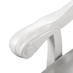 Traditional Solid Wood Dining Arm Chairs with Nailhead Trim and Cabriole Legs