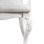 Traditional Solid Wood Dining Arm Chairs with Nailhead Trim and Cabriole Legs