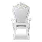 Traditional Solid Wood Dining Arm Chairs with Nailhead Trim and Cabriole Legs