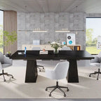 63 Inches Modern Dining Table for 4-6, Wood Kitchen Dinner Table