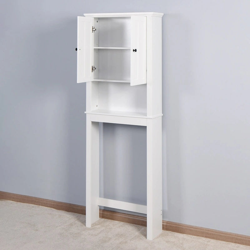Bathroom Wooden Storage Cabinet Over-The-Toilet Space Saver 23.62 x 7.72 x 67.32 inch