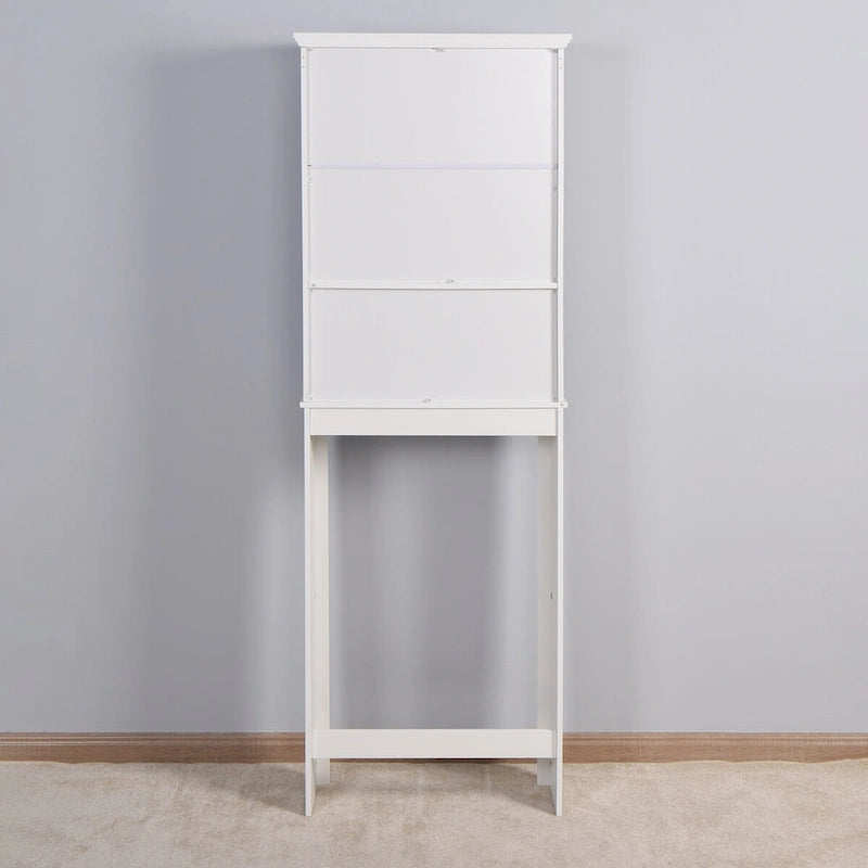 Bathroom Wooden Storage Cabinet Over-The-Toilet Space Saver 23.62 x 7.72 x 67.32 inch