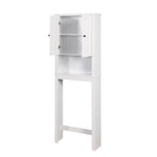 Bathroom Wooden Storage Cabinet Over-The-Toilet Space Saver 23.62 x 7.72 x 67.32 inch
