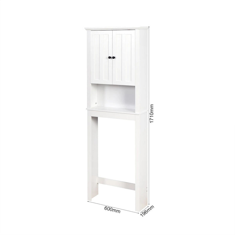 Bathroom Wooden Storage Cabinet Over-The-Toilet Space Saver 23.62 x 7.72 x 67.32 inch