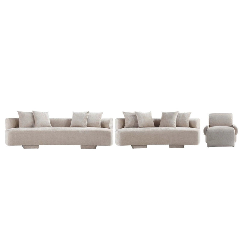 Modern Chenille Multi Sofa Set