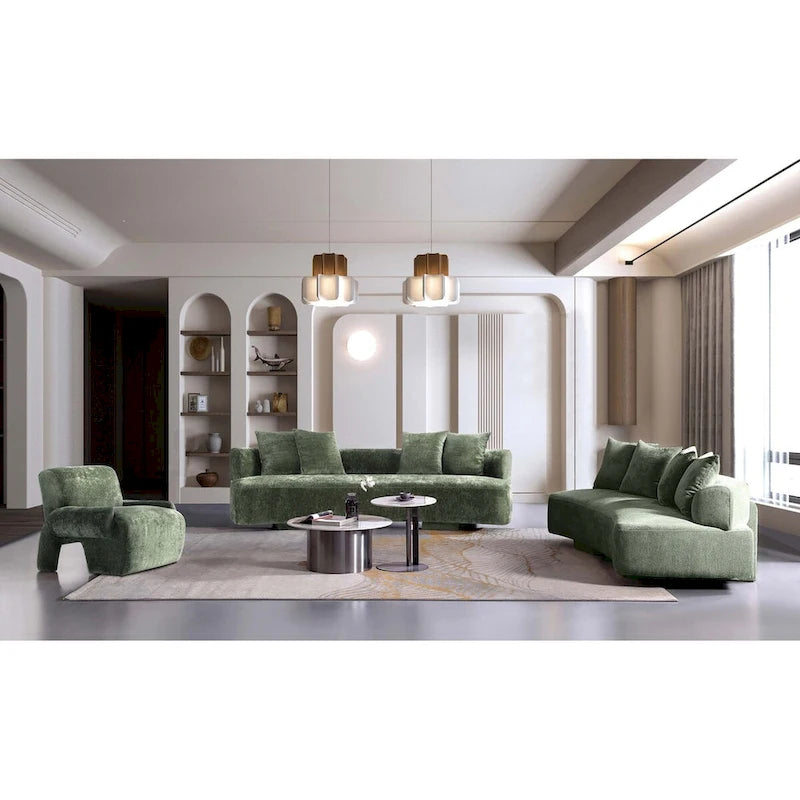 Modern Chenille Multi Sofa Set