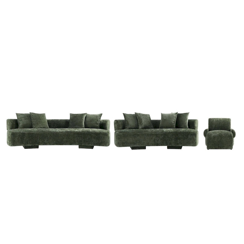 Modern Chenille Multi Sofa Set