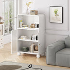 Freestanding Floor Cabinet With Glass Door
