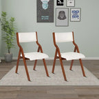 Vintage Fabric Upholstered Foldable Chairs