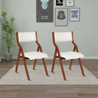 Vintage Fabric Upholstered Foldable Chairs