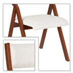 Vintage Fabric Upholstered Foldable Chairs