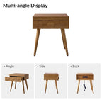 Mid-century Modern End Table with Charging Station