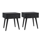 Mid-century Modern End Table with Charging Station