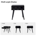 Mid-century Modern End Table with Charging Station
