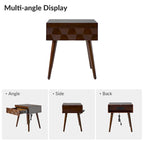 Mid-century Modern End Table with Charging Station
