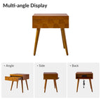 Mid-century Modern End Table with Charging Station